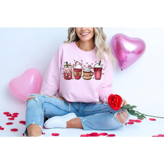 Coffee Valentines Day Sweatshirt, Valentine Coffee Shirt, Valentines Day Sweater, Cute Valentine Shirt, Valentine Love Sweater