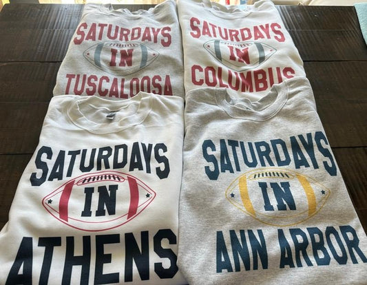 College Sweatshirt Saturdays In Your College Town