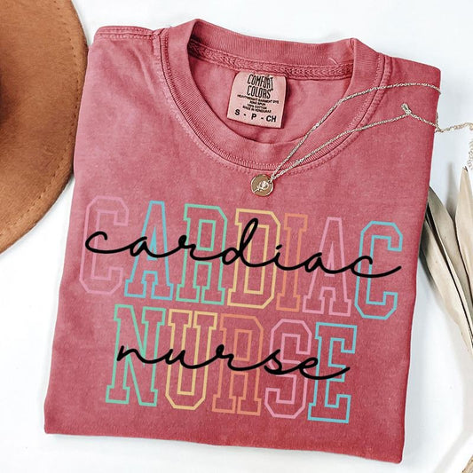 Comfort Colors Cardiac Nurse Shirt, Nursing School Graduation Gift For Cardiac Nurses, Cardiac Nurse Appreciation Shirt, Cardiology Nurse