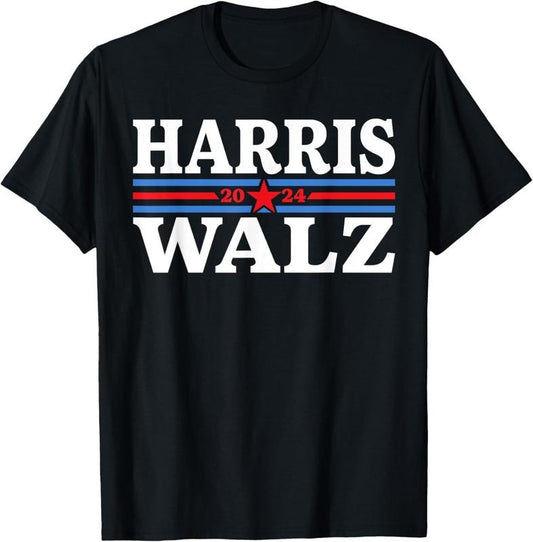Comfort Colors Election Kamala Harris Tim Waltz 2024 T-Shirt, Harris Waltz 2024