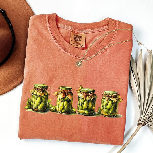 Comfort Colors Fall Canned Pickles Shirt, Canning Season Shirt, Pickle Lovers Shirt, Homemade Pickles Shirt, Pickle Jar Shirt, Thanksgiving