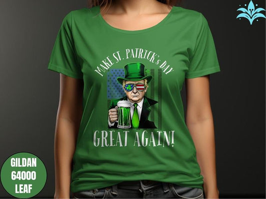 Comfort Colors Great Again St Patricks Day Sweatshirt St Patricks Trump Shirt Trump Shamrock Shirt Irish Day Trump Tee Shamrock Beer