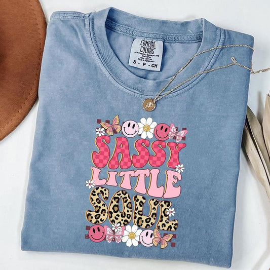 Comfort Colors Sassy Little Soul T-Shirt, Sassy Shirt, Little Soul Shirt, Floral T-Shirt, Unisex T-Shirt