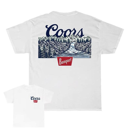 Coors Banquet Scenic Golden Colorado T-Shirt, Unisex T-Shirt, For Men, For Women Menswear Top