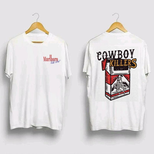 Cowboy Killer Rodeo 90s Two Sided T Shirt, 2000s Graphic Western Shirt, Vintage Cowboy Skeleton Tee, Retro Midwest Shirt, Unisex T-Shirt, Gifts For , Short Sleeve Tee Shirt