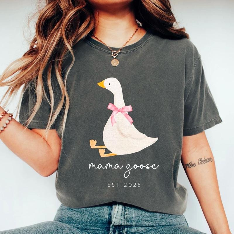 Custom Mama Goose Shirt, Silly Goose Sweatshirt, Cute Mom Shirt, Baby Shower Tee, Pregnancy Reveal Sweater, Mothers Day Gift Shirt