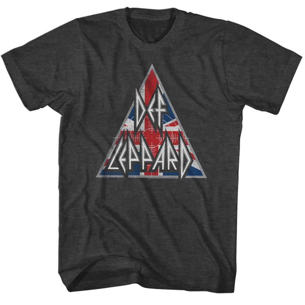 Def Leppard - Brit Logo - Short Sleeve - Heather - Adult - T-Shirt