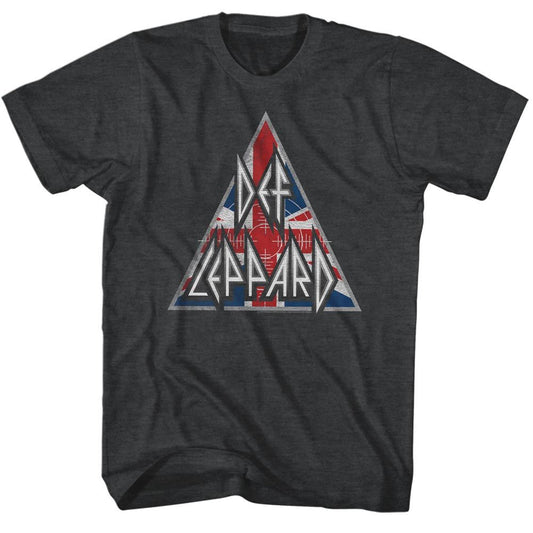 Def Leppard - Brit Logo - Short Sleeve - Heather - Adult - T-Shirt