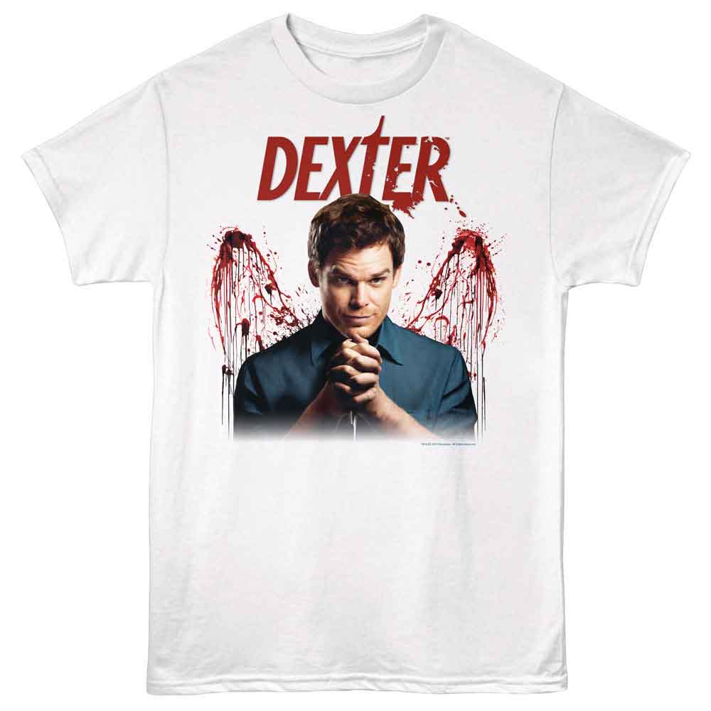 Dexter - Blood Wings - American Classics - White Adult Short Sleeve T-Shirt