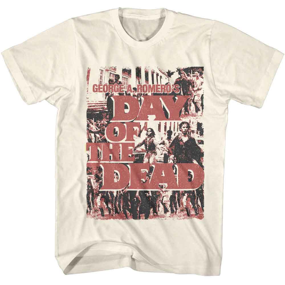 Day Of The Dead - Zombies - American Classics - Solid Off-White Adult Short Sleeve T-Shirt
