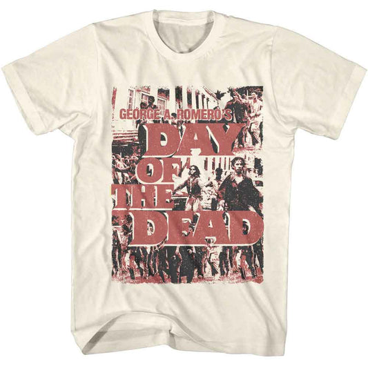 Day Of The Dead - Zombies - American Classics - Solid Off-White Adult Short Sleeve T-Shirt