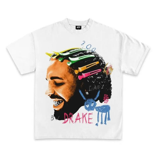 DRAKE GRAPHIC T-SHIRT  For All The Dogs  Rap Tee,Graphic Tee Iconic Style for Rap Fans