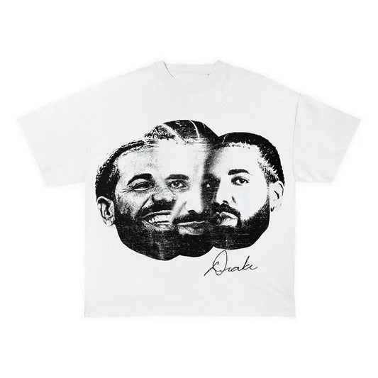 DRAKE Hip-Hop Big Face T-Shirt - Stylish Rapper Graphic Design
