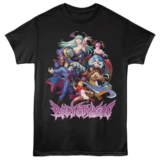 Darkstalkers - Resurrection Group - American Classics - Black Solid Adult Short Sleeve T-Shirt