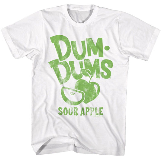Dum Dums - Green Apple Light - American Classics - Solid White Adult Short Sleeve T-Shirt