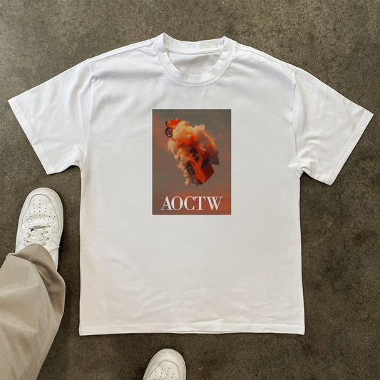 'DYING TO LIVE' HEAVYWEIGHT WHITE T-SHIRT