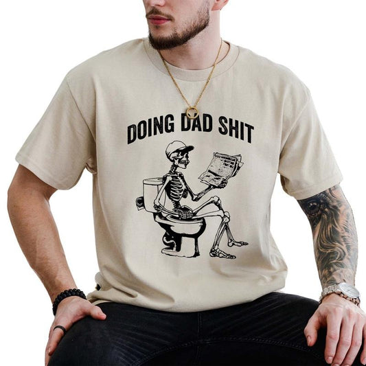 Dad Doing Shirt, Funny Father's Day Shirt, Gift For Dad, Daddy Joke Shirt, Happy Fathers Day, Humor Daddy's Gift Shirt, Comfy Fabric Graphic Tee, Men's Tops, Menswear, Comfort Cotton Tee
