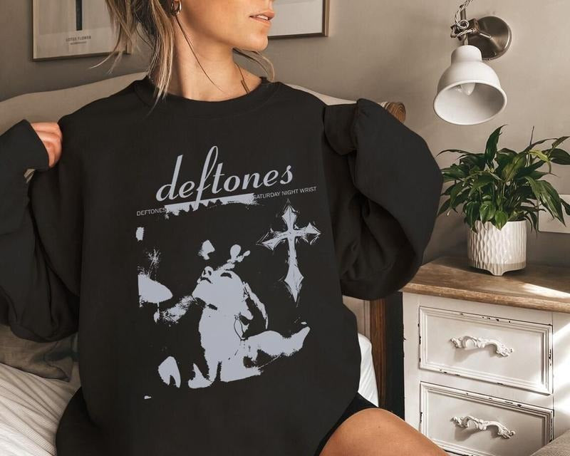 Deftones Around The Fur Sweatshirt, Iconic Rock Band Graphic