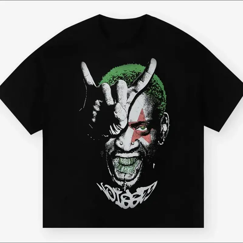 Dennis Rodman Vintage Graphic Tee, 90s Basketball Legend Shirt