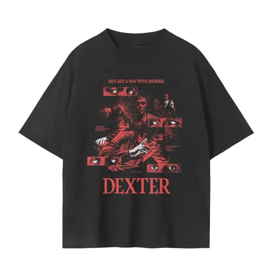 Dexter Killer Graphic T-Shirt Dexter Morgan Gift For Movies Lovers Cotton Menswear Streetwear Casual Tshirt