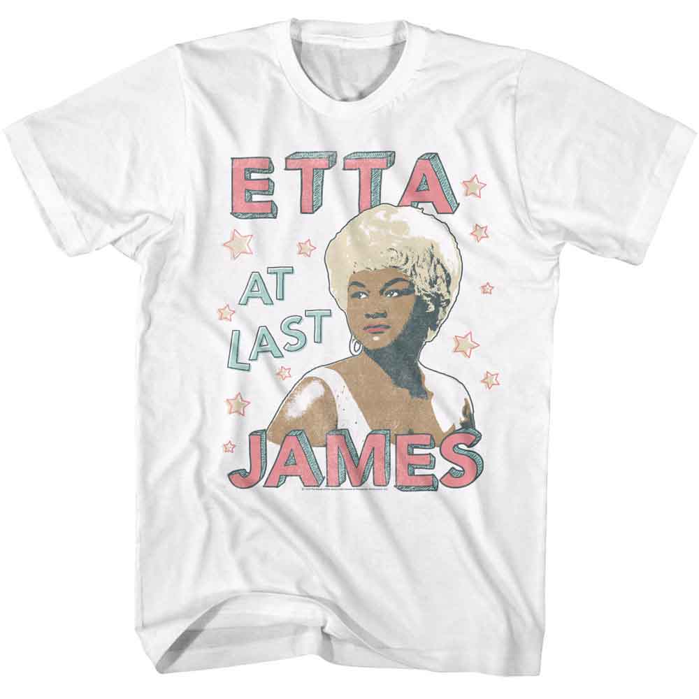 Etta James - Doodle Style - American Classics - Solid White Adult Short Sleeve T-Shirt