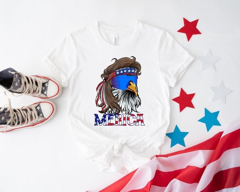 Eagle Merica Shirt, Merica Mullet Eagle Shirt, American Eagle, American Flag, 4th of July Shirt, Independence Day Tee, Shirt For 4th of July  T-shirt, sweater and Hoodie