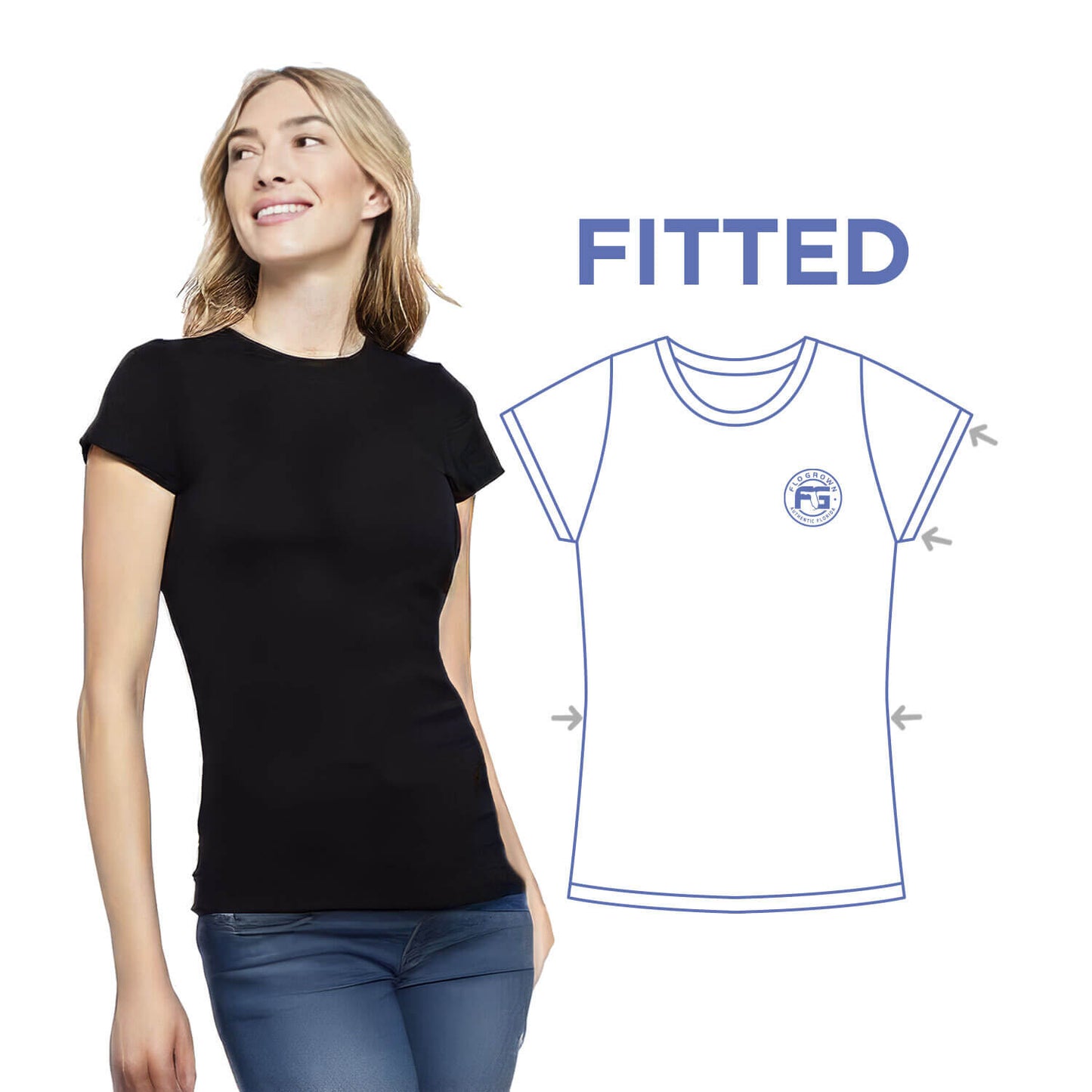 Wildflowers Poster Fitted Women's Tee