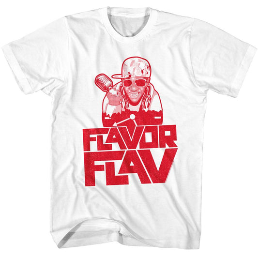Flavor Flav - 1C Flavor - American Classics - Solid White Adult Short Sleeve T-Shirt