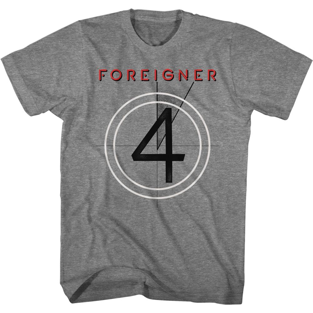 Foreigner - Four - American Classics - Heather Gray Adult Short Sleeve T-Shirt