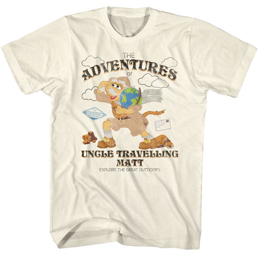Fraggle Rock - Adventures - American Classics - Solid Off-White Adult Short Sleeve T-Shirt