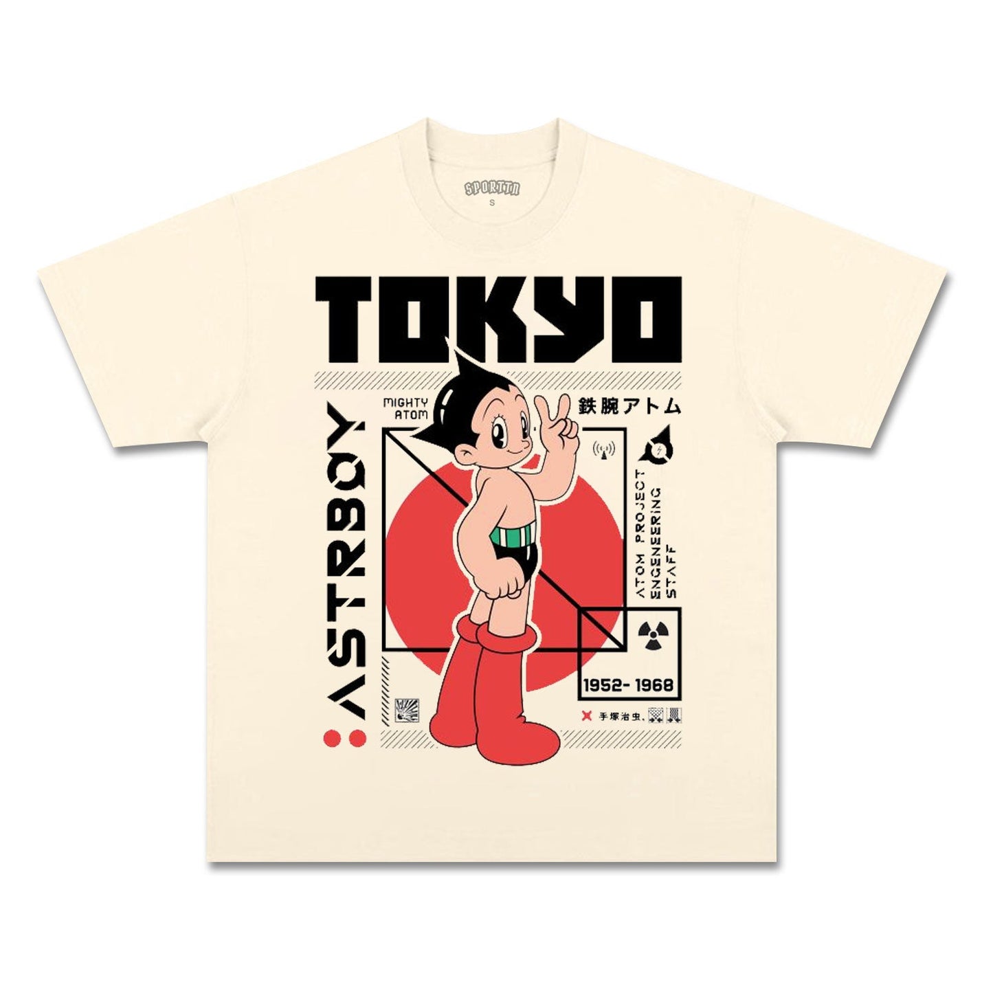 UNISEX ANIME INSPIRED VINTAGE TEEä¸¨ASTRO BOY-[FRONT] Style003