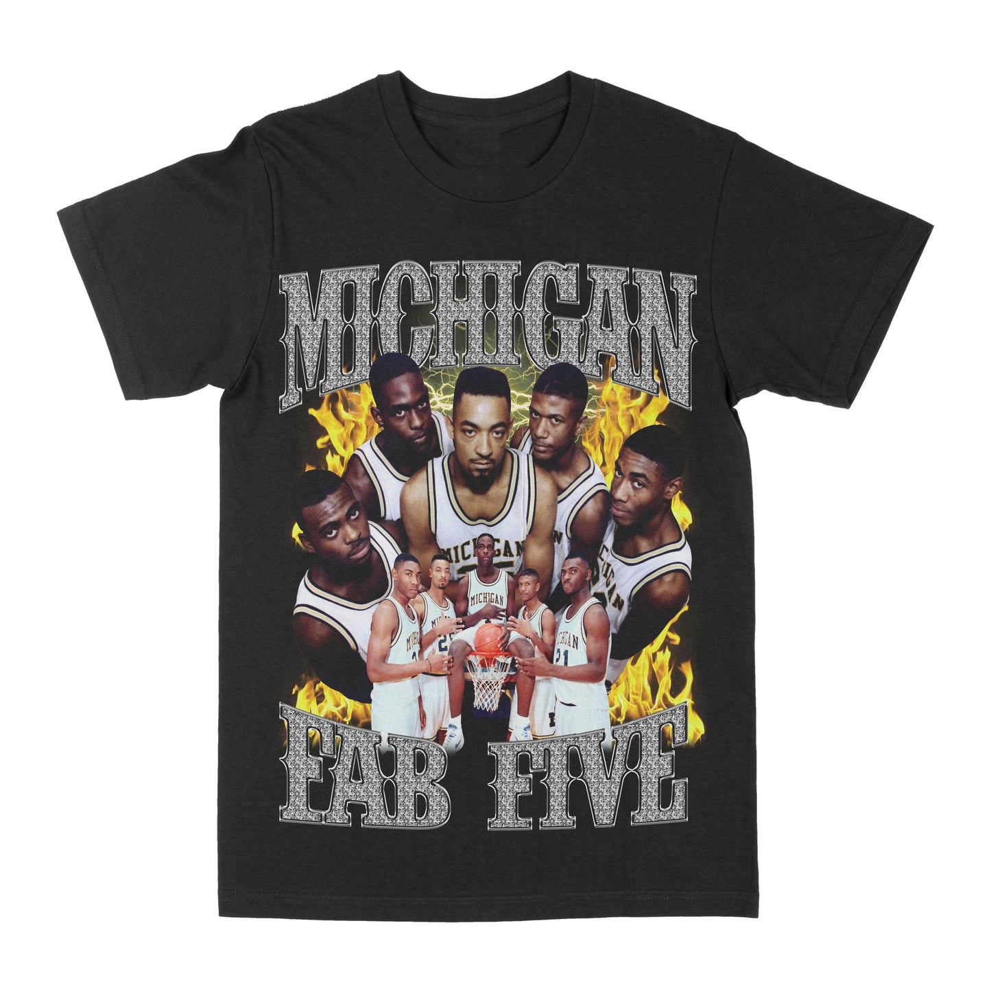 Michigan "Fab Five" Graphic Tee Style001