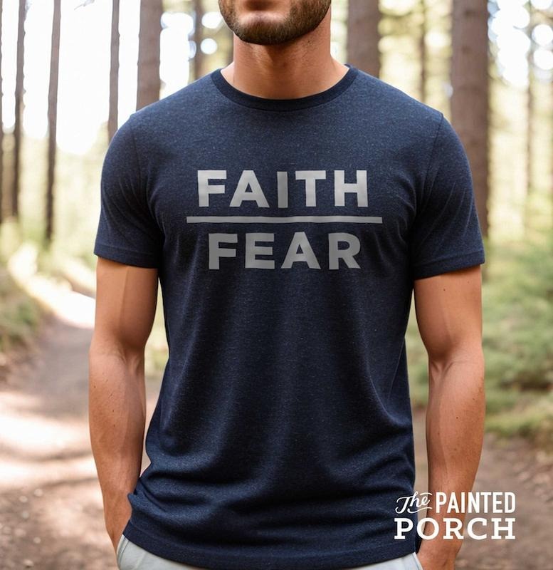 Faith Over Fear Mens Christian Shirt | Mens Christian Gifts, Faith Shirt, Cool Christian Shirts for Men, Trendy Christian Mens Shirt  T-shirt, sweater and Hoodie