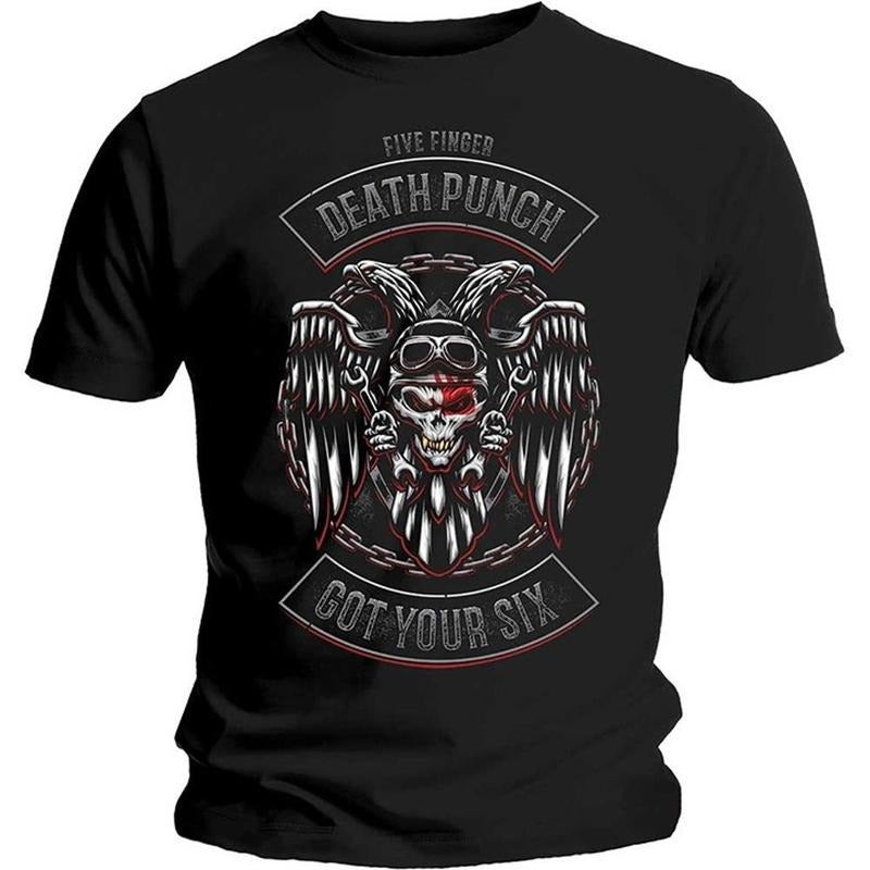 Five Finger Death Punch Biker Badge Unisex T-shirt Unisex Full Size