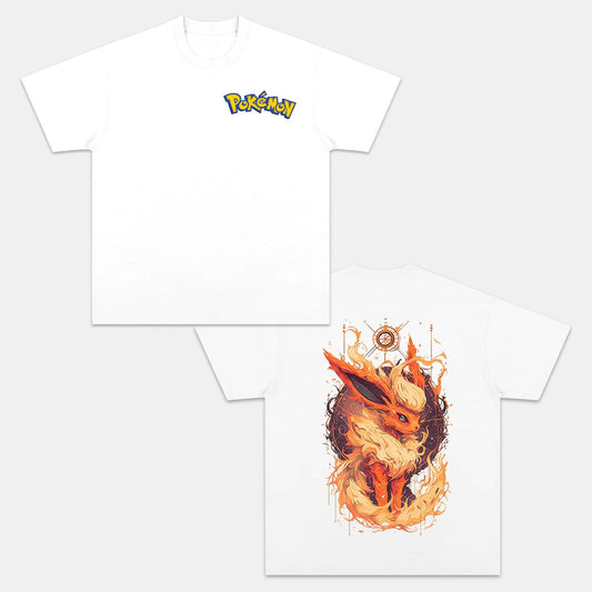 FLAREON UNISEX ANIME INSPIRED VINTAGE T-SHIRTä¸¨POKÃ‰MON-[DS]