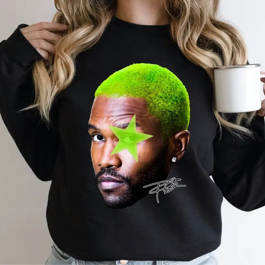 Frank Green Sweatshirt, Oversized Big Face Rap Graphic for Bold Fans