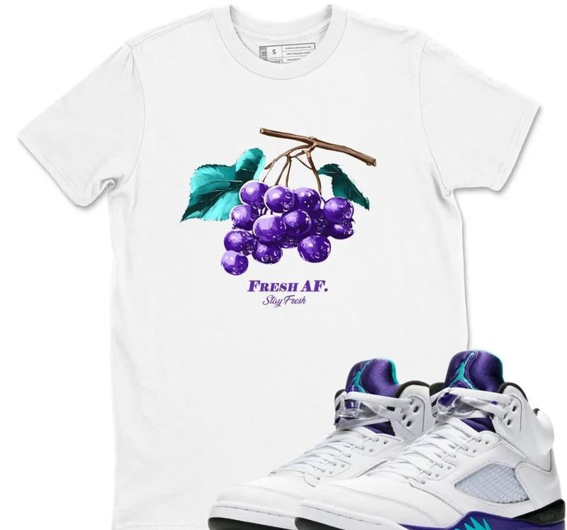 Fresh Grape Unisex Graphic Shirts To Match Sneakers OG Grape