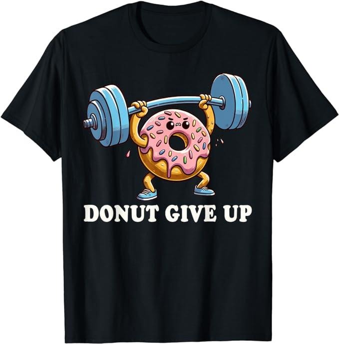 Funny Fitness Workout Gym Donut Lover T-Shirt Menswear Casual Cotton