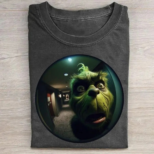 Funny Grin Christmas Graphic Unisex T-shirt, Vintage Style Shirt, Comedy Tee, Sweatshirt, Hoodies, Comfort colors, Top Menswear Underwear Streetwear