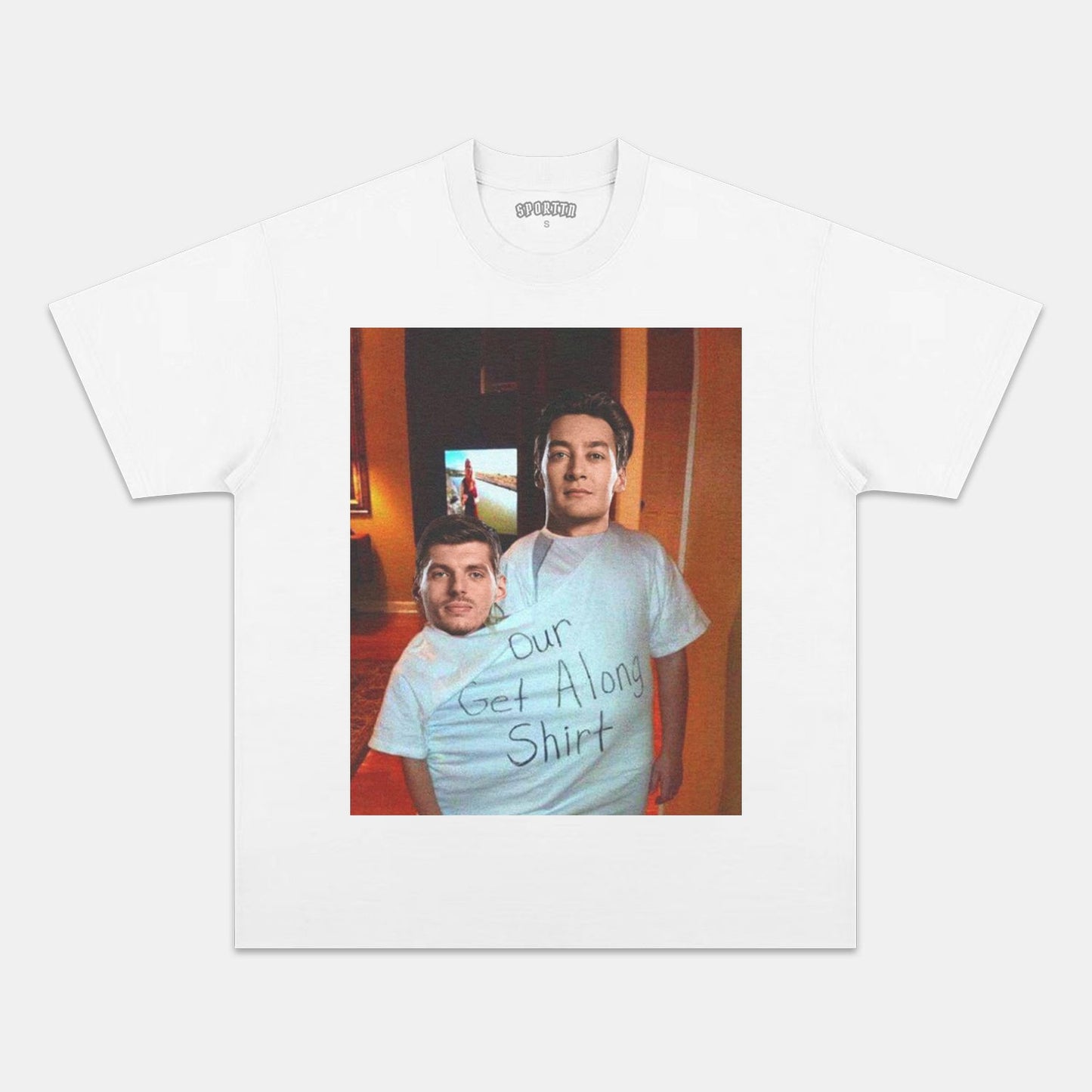 FUNNY GEORGE RUSSELL & MAX VERSTAPPEN TEE Style001
