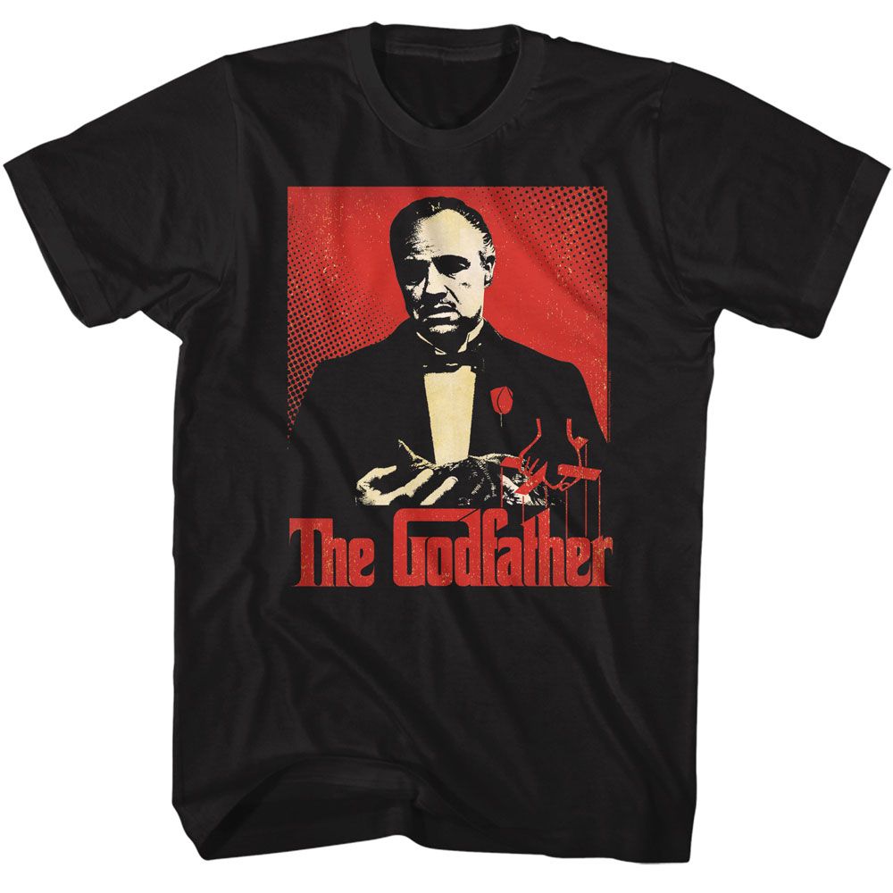 The Godfather - Graphic - American Classics - Solid Black Adult Short Sleeve T-Shirt