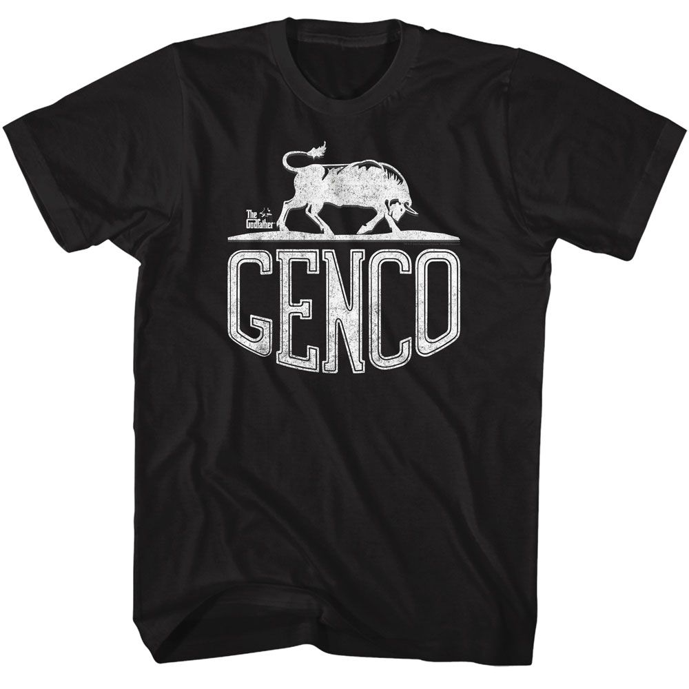 The Godfather - Genco Bull - American Classics - Solid Black Adult Short Sleeve T-Shirt