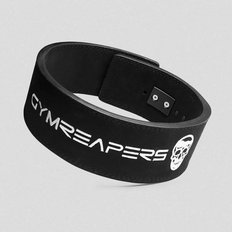 GYMREAPERS 10mm Lever Weightlifting Belt - Black, IPF, IPL, USPA, USAPL Approved