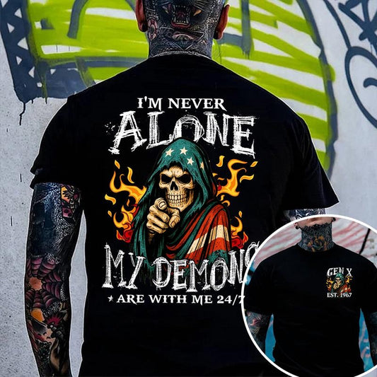 Generation X Custom Year Badass T-Shirt, Gen X FAFOT Graphic Tee, 100% Cotton Unisex Top, Comfortable Classic Fit for Menswear & Womenswear, Vintage Skull Shirt, Custom Gen X Gift, Graphic Love Shirt