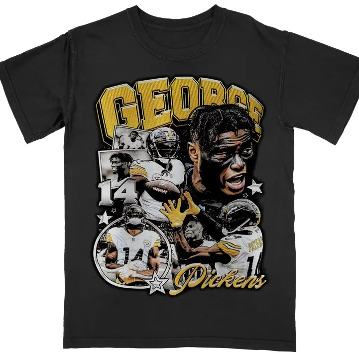 George Pickens Tee | Vintage Tee | Men's Graphic T-Shirt | Gift For Fan