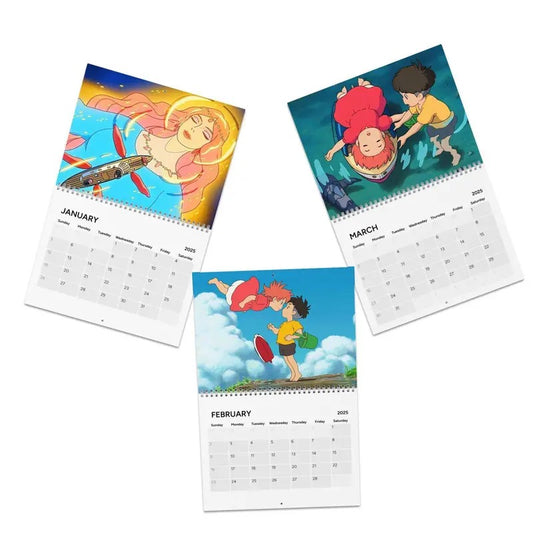 Ghibli 2025 Wall Calendar featuring Ponyo, Spirited Away, Arrietty, and more, Anime Calendar, Movie Calendar, Pop Culture Calendarstyle{n002}7