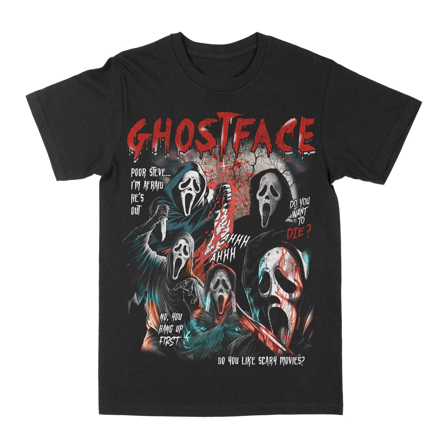 Ghostface Graphic Tee Style001