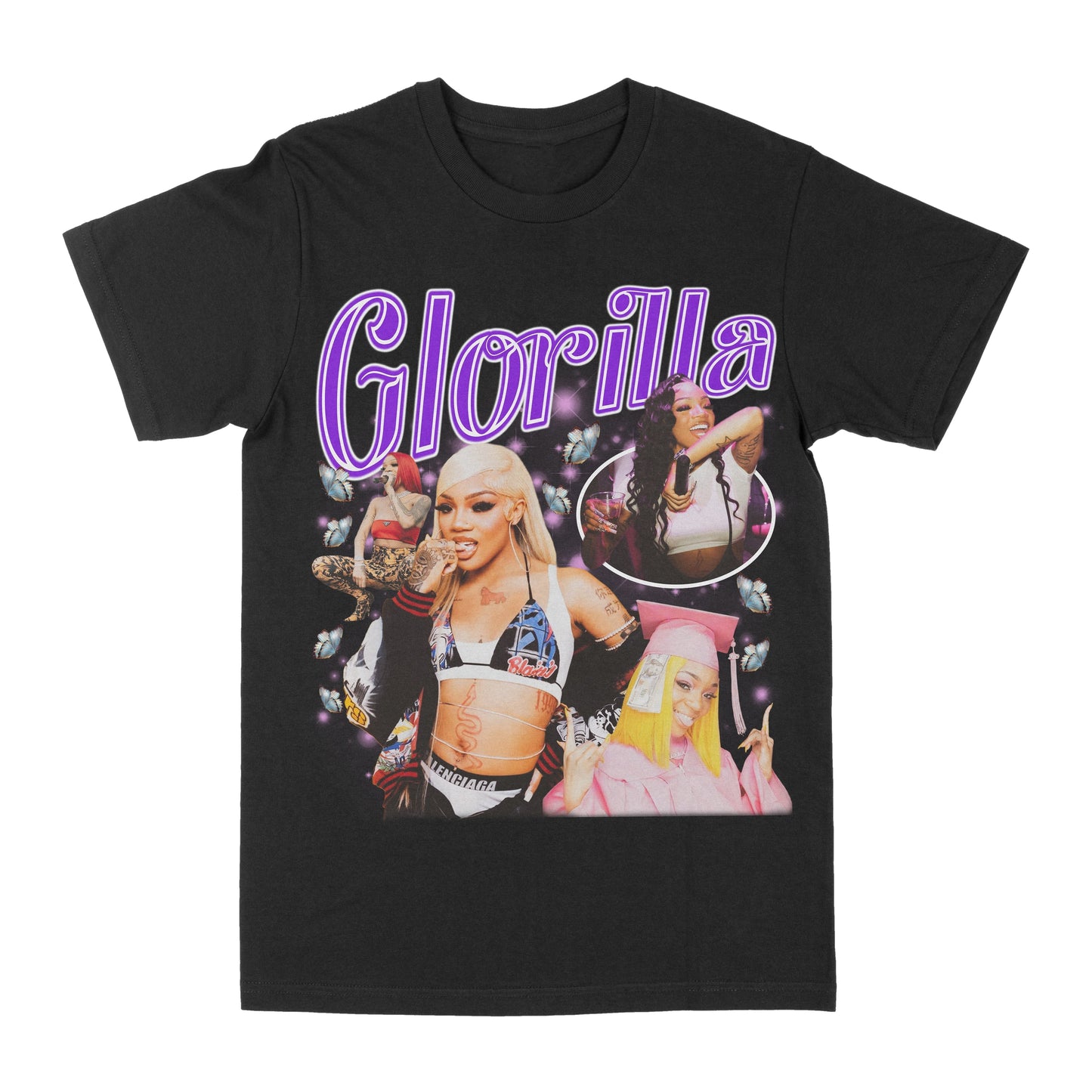 Glorilla Purple Graphic Tee Style001