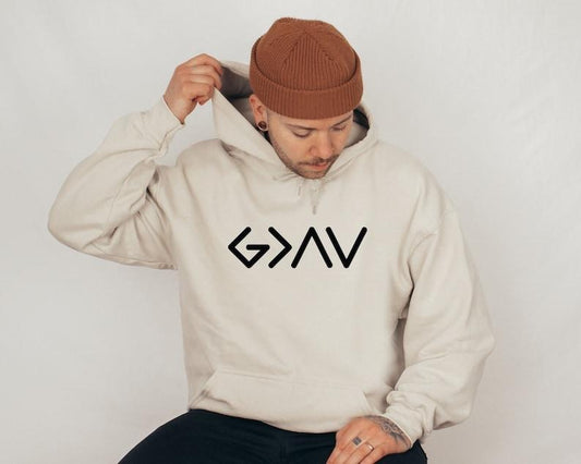 God is Greater Than the Highs and Lows Sweatshirt, Christian Hoodie, Bible Jesus Lover Gift, Faith Sweatshirt, Jesus Shirt, Christian  T-shirt, sweater and Hoodie
