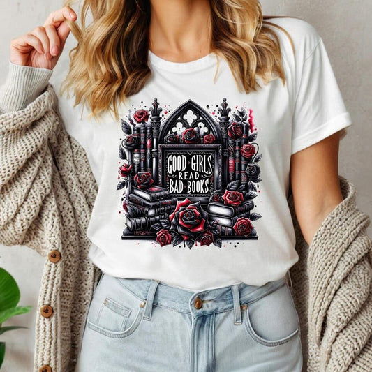Good Girls Read Bad Books Shirts, Book Club Tshirt, Sarcastic Reading Shirt, Bookish T-shirt, Librarian Book Lover Gift, Book Reader Shirt